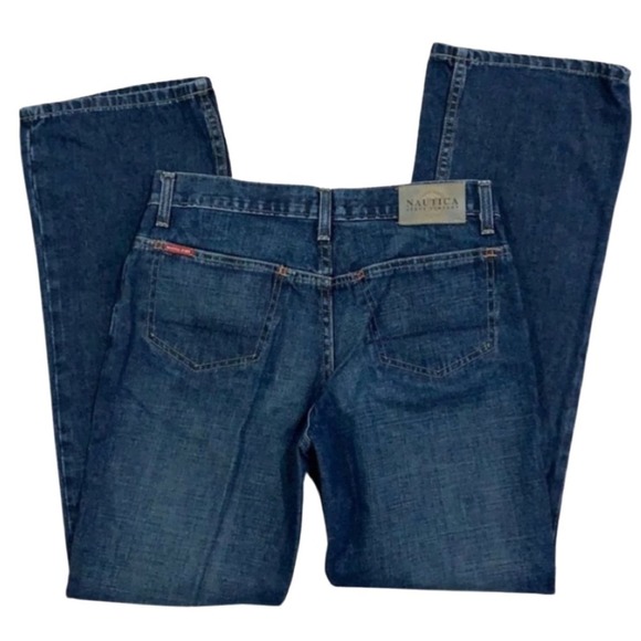 Nautica Straight Slight Bootcut Blue Jeans Sz 4 - Picture 2 of 7